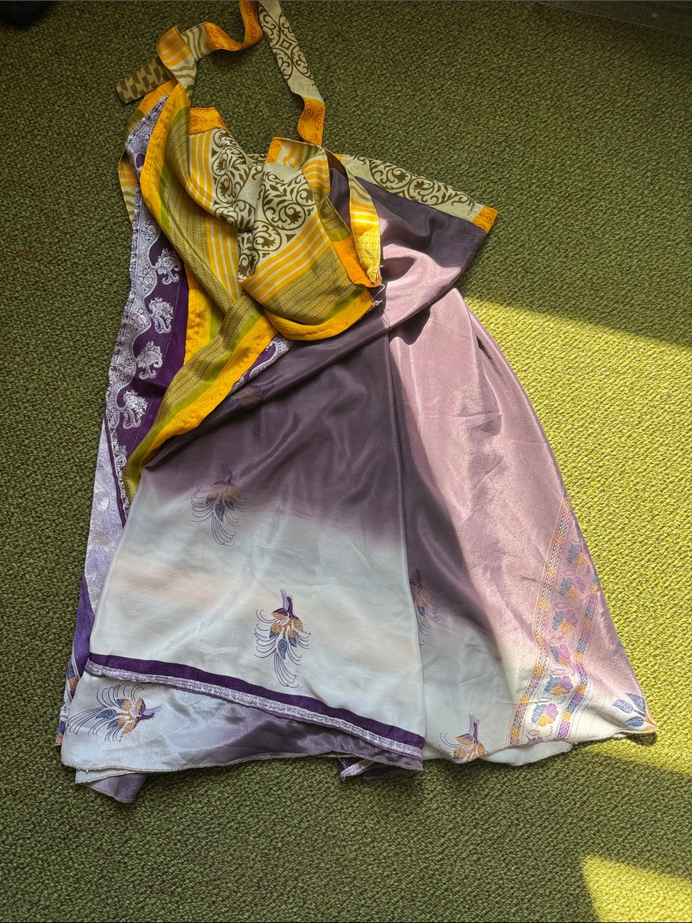 Double Sided Colorful Wrap Around Skirt